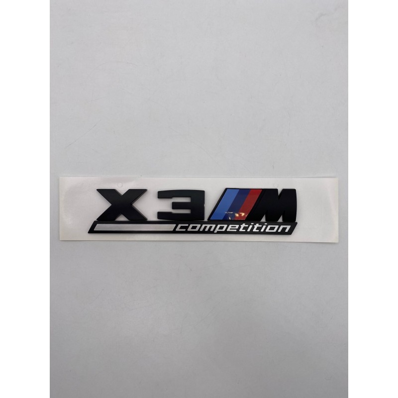 EMBLEMA TRASERO BMW X3 COMPETITION NEGRO