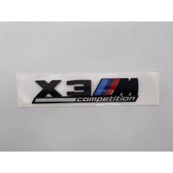 EMBLEMA TRASERO BMW X3 COMPETITION NEGRO