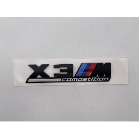 EMBLEMA TRASERO BMW X3 COMPETITION NEGRO