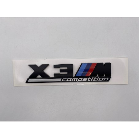 EMBLEMA TRASERO BMW X3 COMPETITION NEGRO