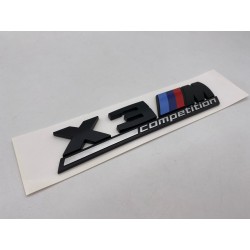 EMBLEMA TRASERO BMW X3 COMPETITION NEGRO