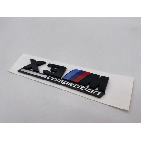 EMBLEMA TRASERO BMW X3 COMPETITION NEGRO