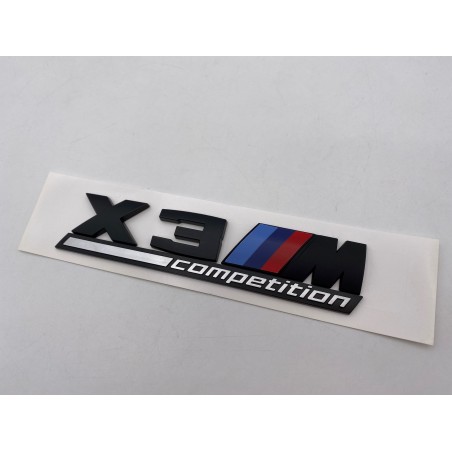 EMBLEMA TRASERO BMW X3 COMPETITION NEGRO