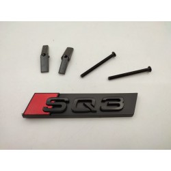 Emblema parrilla Audi SQ3 negro