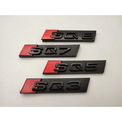 Emblema parrilla Audi SQ3 negro