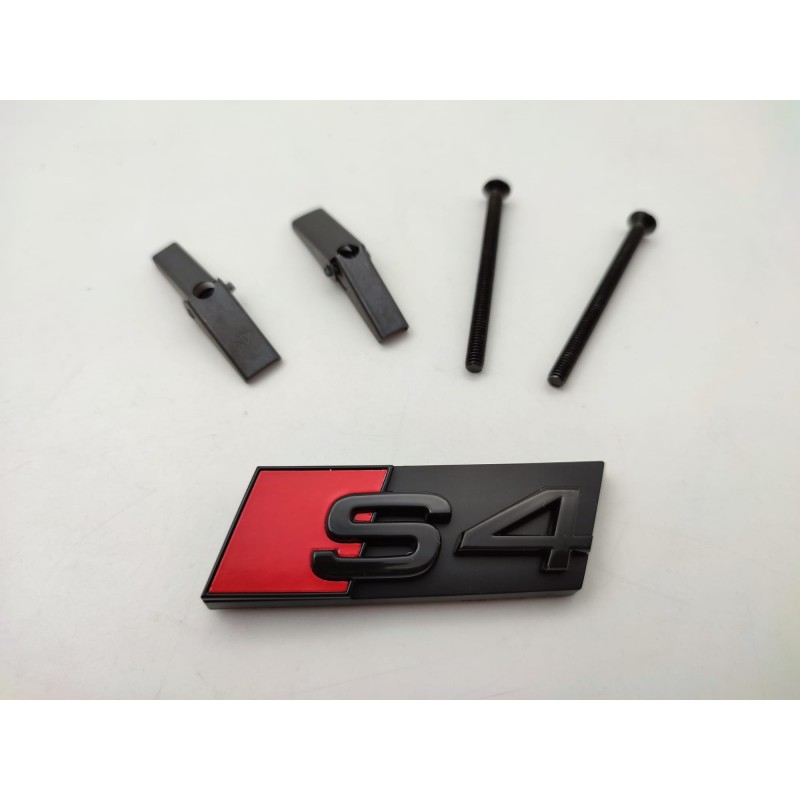 EMBLEMA DE PARRILLA AUDI S4 NEGRO