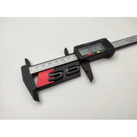 EMBLEMA DE PARRILLA AUDI S6 NEGRO