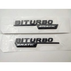 Emblemas laterales Mercedes-Benz biturbo 4matic