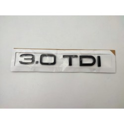 Emblema Trasero AUDI 3.0 TDI Negro