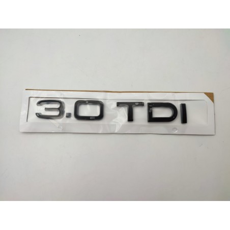 Emblema Trasero AUDI 3.0 TDI Negro