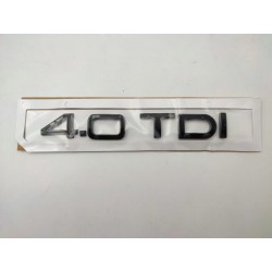 Emblema Trasero AUDI 4.0 TDI Negro