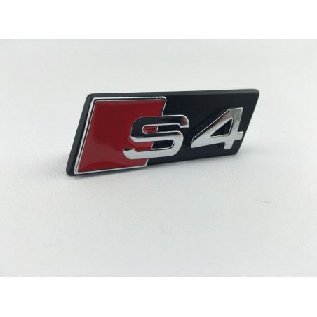 EMBLEMA DE PARRILLA AUDI S4 PLATA