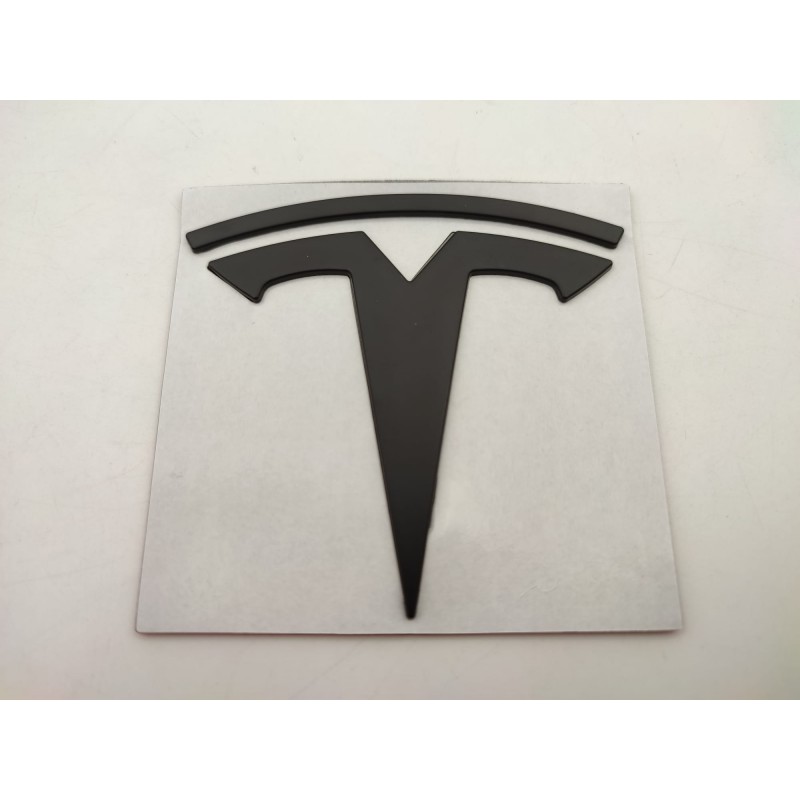 EMBLEMA TESLA NEGRO