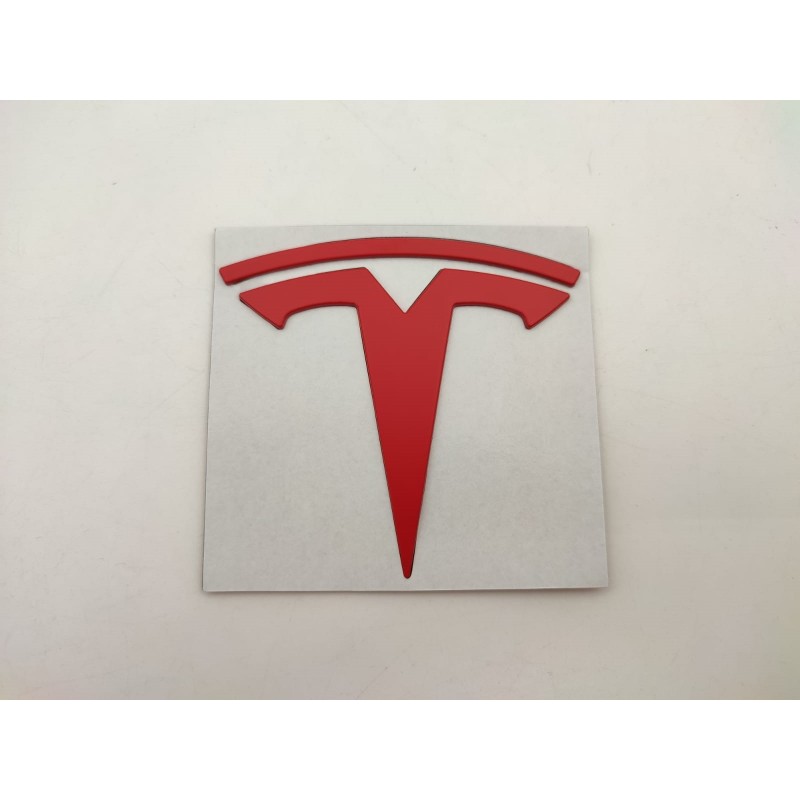Emblema Tesla rojo