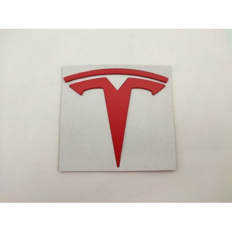 EMBLEMA TESLA ROJO