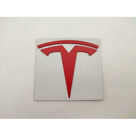 Emblema Tesla rojo