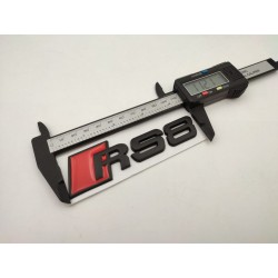 Emblema trasero audi rs8 negro