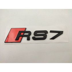 EMBLEMA TRASERO AUDI RS7 NEGRO