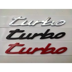 Nuevo emblema porsche turbo negro