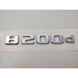 NUEVO EMBLEMA LETRAS MERCEDES BENZ CLASE B B200d CROMADAS