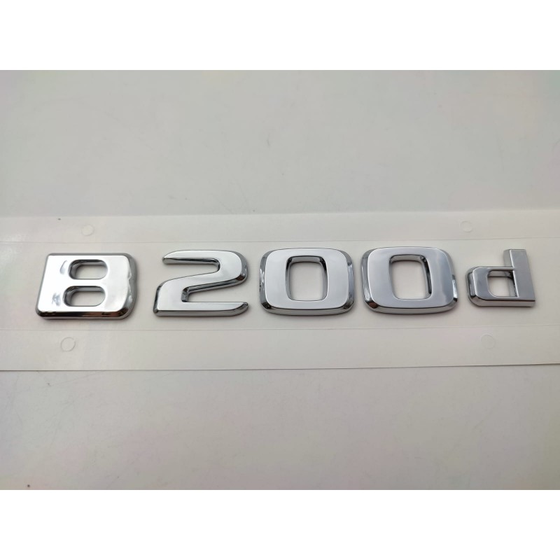 NUEVO EMBLEMA LETRAS MERCEDES BENZ CLASE B B200d CROMADAS