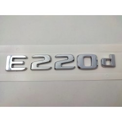NUEVO EMBLEMA LETRAS MERCEDES BENZ CLASE E E220d CROMADAS