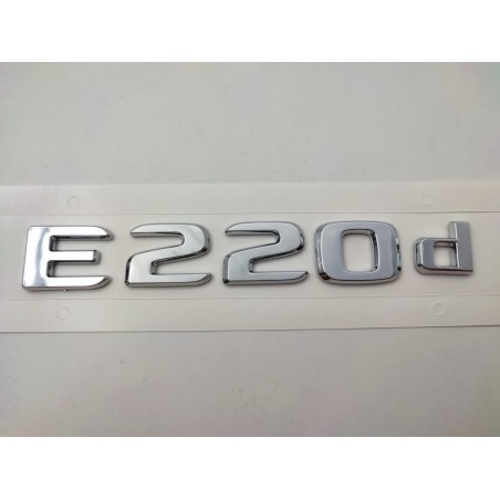 NUEVO EMBLEMA LETRAS MERCEDES BENZ CLASE E E220d CROMADAS
