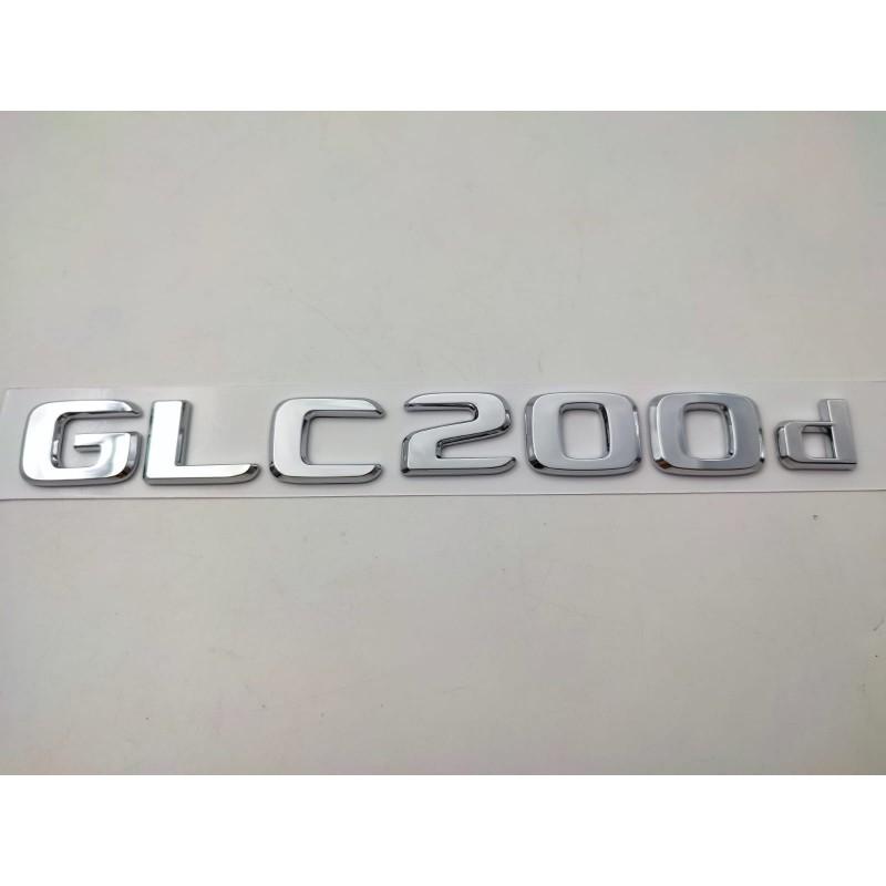 NUEVO EMBLEMA LETRAS MERCEDES BENZ CLASE GLC GLC200d CROMADAS
