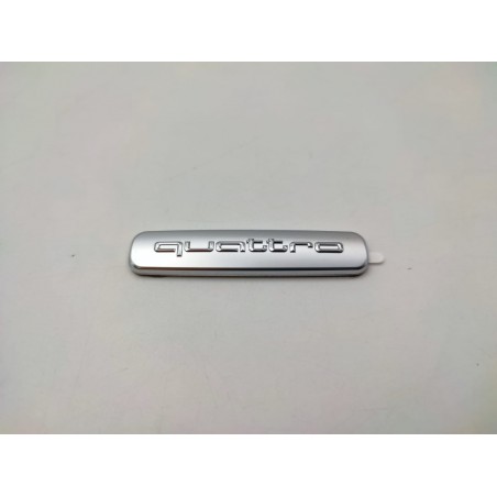 Emblema Audi Quattro plata