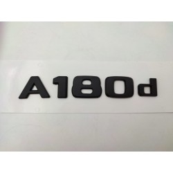 NUEVO EMBLEMA LETRAS MERCEDES BENZ CLASE A A180d NEGRAS