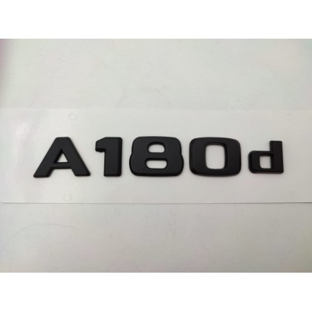 NUEVO EMBLEMA LETRAS MERCEDES BENZ CLASE A A180d NEGRAS