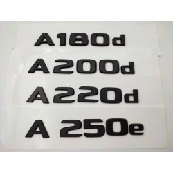 NUEVO EMBLEMA LETRAS MERCEDES BENZ CLASE A A180d NEGRAS