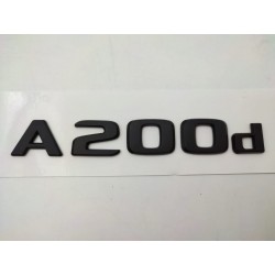 NUEVO EMBLEMA LETRAS MERCEDES BENZ CLASE A A200d NEGRAS