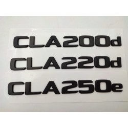 New emblema letras mercedes benz clase cla cla250e negro