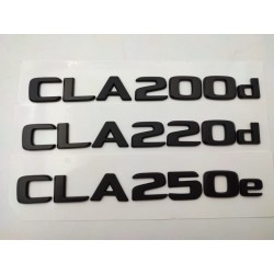 NUEVO EMBLEMA LETRAS MERCEDES BENZ CLASE CLA CLA250e NEGRAS