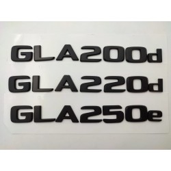 NUEVO EMBLEMA LETRAS MERCEDES BENZ CLASE GLA GLA200d NEGRAS