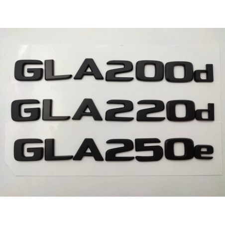 NUEVO EMBLEMA LETRAS MERCEDES BENZ CLASE GLA GLA200d NEGRAS
