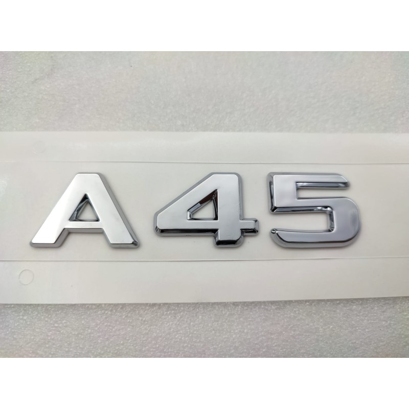 Emblemas Cromados "4MATIC" Para Mercedes - Adhesivos, Plástico ABS, Plata Brillante