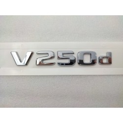 NUEVO EMBLEMA LETRAS MERCEDES BENZ CLASE V V250d CROMADAS