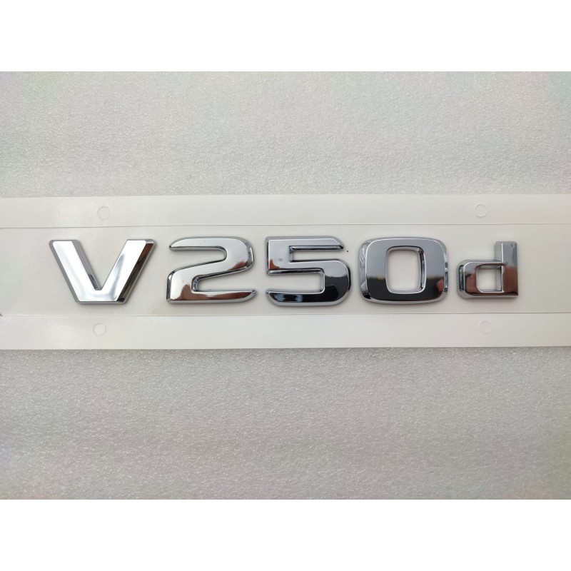 NUEVO EMBLEMA LETRAS MERCEDES BENZ CLASE V V250d CROMADAS