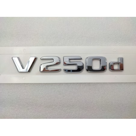 NUEVO EMBLEMA LETRAS MERCEDES BENZ CLASE V V250d CROMADAS