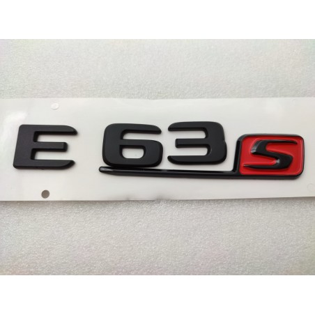 NUEVO EMBLEMA LETRAS MERCEDES BENZ CLASE E E63s NEGRAS