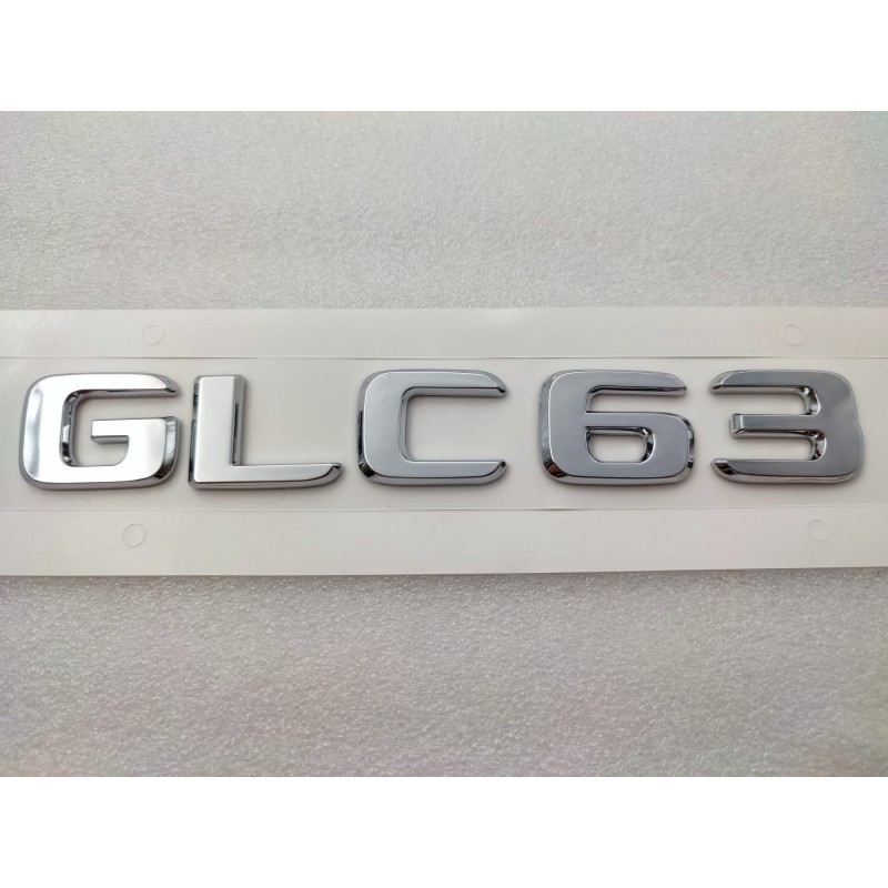 NUEVO EMBLEMA LETRAS MERCEDES BENZ CLASE GLC GLC63 CROMADAS