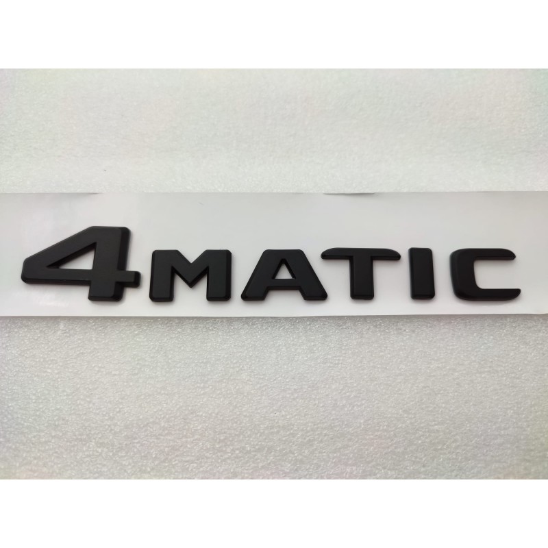 New emblema trasero letras 4matic mercedes negras