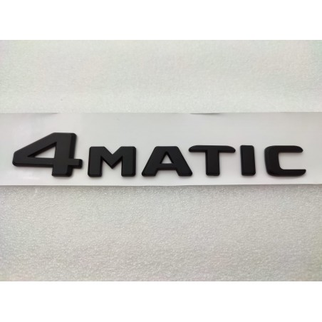 New emblema trasero letras 4matic mercedes negras