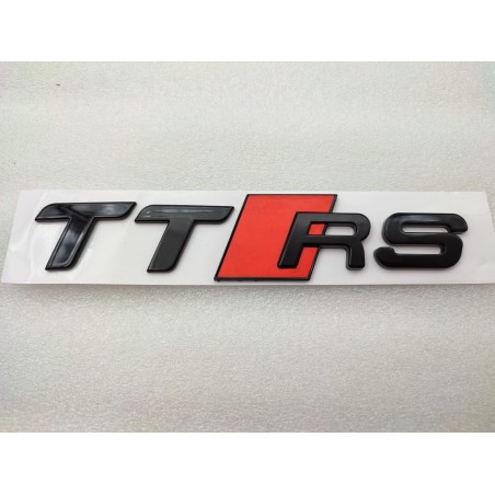 Emblema trasero audi ttrs negro