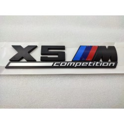 Emblema trasero bmw x5 competition negro