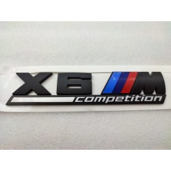EMBLEMA TRASERO BMW X6 COMPETITION NEGRO