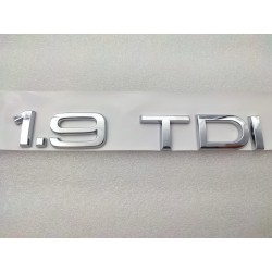 EMBLEMA TRASERO AUDI 1.9 TDI CROMADO
