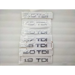EMBLEMA TRASERO AUDI 1.9 TDI CROMADO